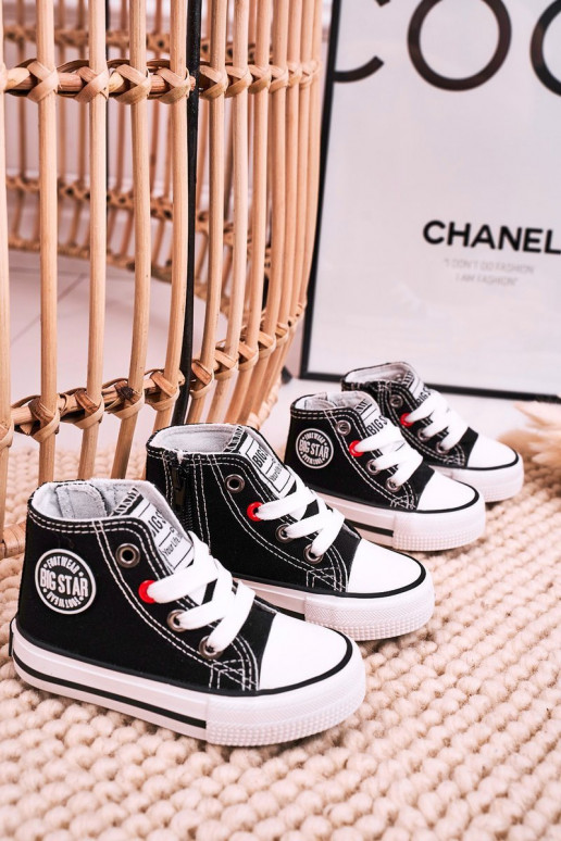 Laste jalanõud vabaajajalatsi tõmblukuga BIG STAR HH374188 mustad Laste jalanõud vabaajajalatsi tõmblukuga BIG STAR HH374188 mustad