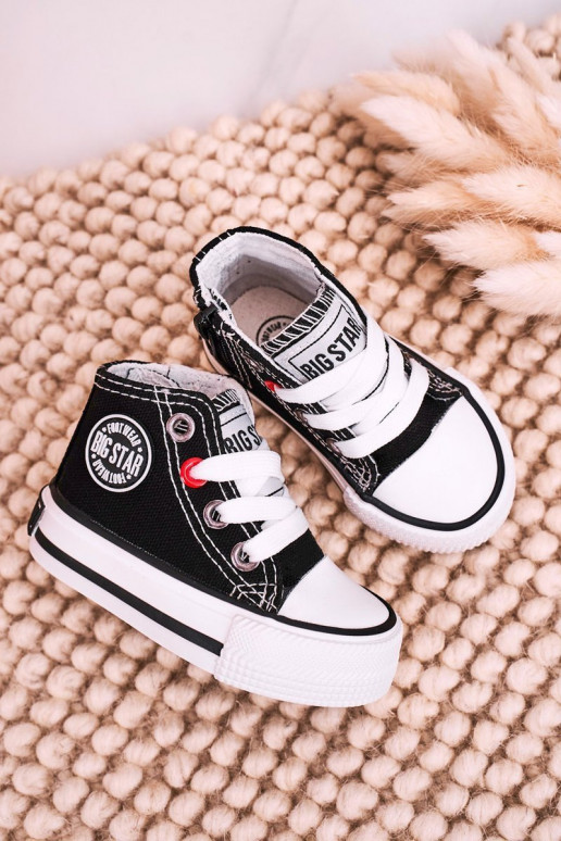 Laste jalanõud vabaajajalatsi tõmblukuga BIG STAR HH374188 mustad Laste jalanõud vabaajajalatsi tõmblukuga BIG STAR HH374188 mustad