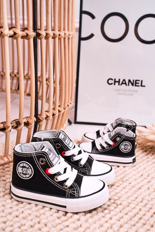 Laste jalanõud vabaajajalatsi tõmblukuga BIG STAR HH374188 mustad Laste jalanõud vabaajajalatsi tõmblukuga BIG STAR HH374188 mustad