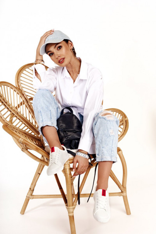 Stiilsed spordijalatsid naturaalsest nahast BIG STAR DD274685 valget värvi