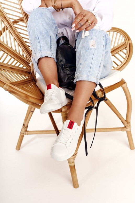 Stiilsed spordijalatsid naturaalsest nahast BIG STAR DD274685 valget värvi