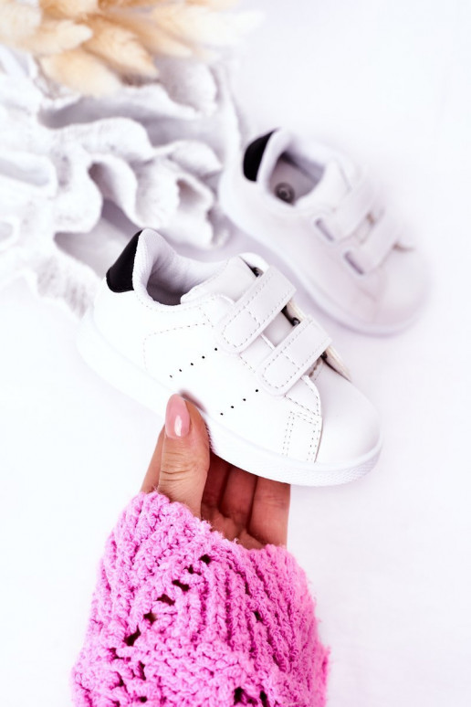 Laste jalanõud Spordijalatsid krõpsudega kinnitatav Valget-Must California Laste jalanõud Spordijalatsid krõpsudega kinnitatav Valget-Must California