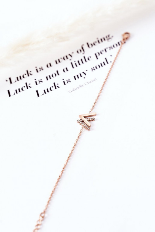 Käevõru säravate kristallidega Kuldset värvi