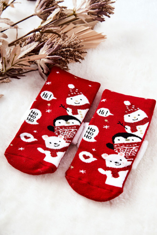 Sokid Ho Ho Ho! punane värv Sokid Ho Ho Ho! punane värv