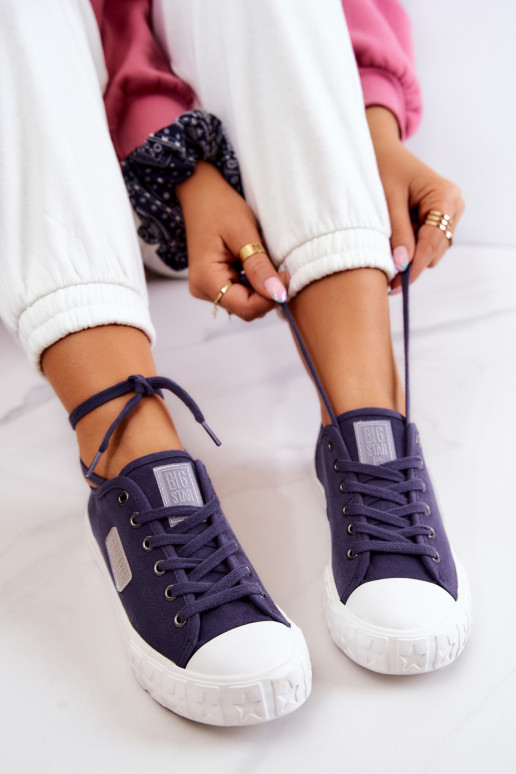 Klassikalise mudeli Naistesaapad BIG STAR JJ274494 tumesinist värvi