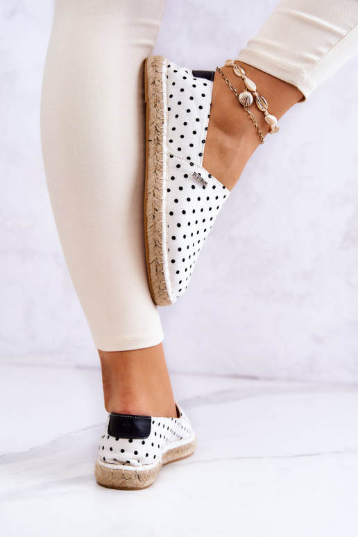 espadrillid täppidega Big Star JJ274870 valget värvi