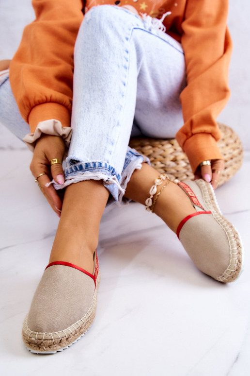 Riidest espadrillid Big Star JJ274879 beeži värvi