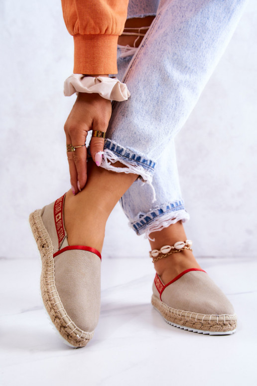 Riidest espadrillid Big Star JJ274879 beeži värvi