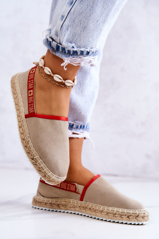 Riidest espadrillid Big Star JJ274879 beeži värvi