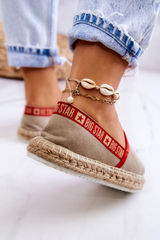 Riidest espadrillid Big Star JJ274879 beeži värvi