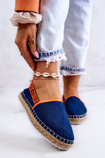Riidest espadrillid Big Star JJ274877 tumesinist värvi