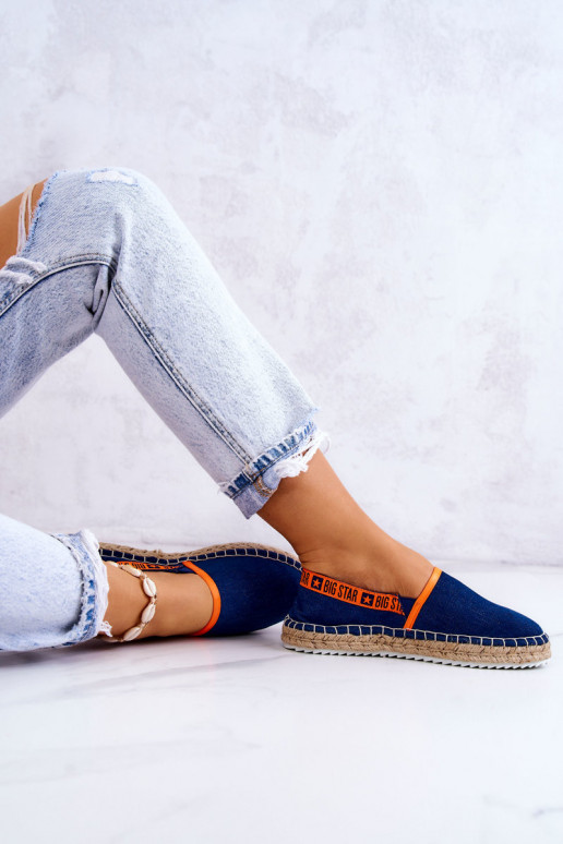 Riidest espadrillid Big Star JJ274877 tumesinist värvi
