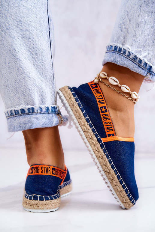 Riidest espadrillid Big Star JJ274877 tumesinist värvi