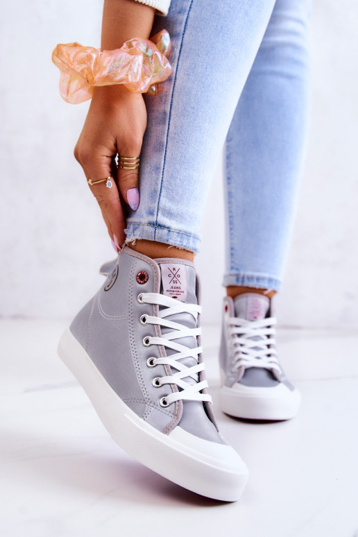 vabaajajalatsi Cross Jeans JJ2R4057C Halli värvi vabaajajalatsi Cross Jeans JJ2R4057C Halli värvi