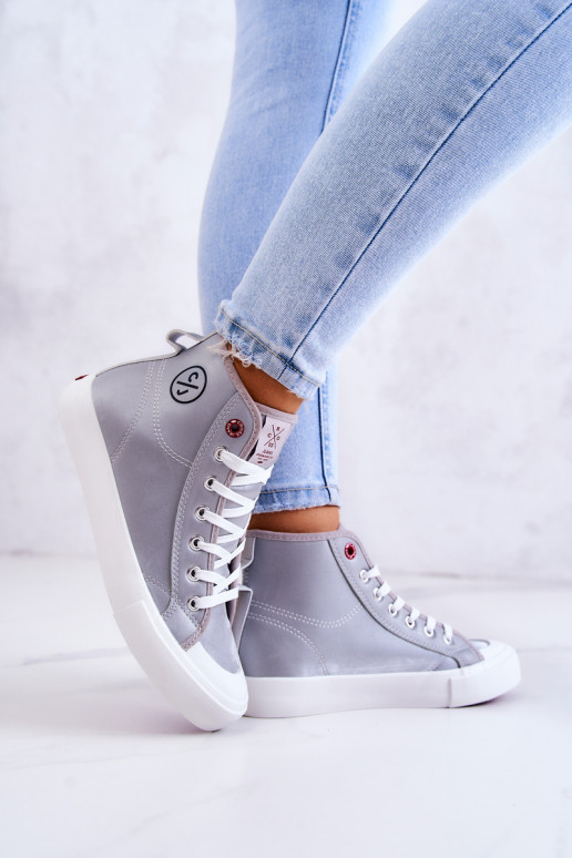 vabaajajalatsi Cross Jeans JJ2R4057C Halli värvi vabaajajalatsi Cross Jeans JJ2R4057C Halli värvi