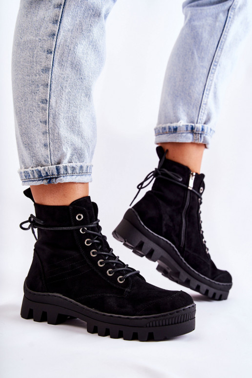 seemisnakhsed Naiste poolsaapad jalanõud mustad Layden