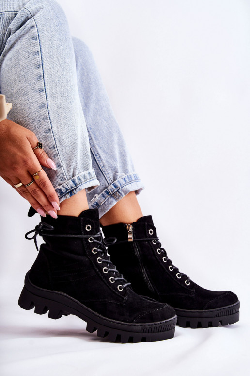 seemisnakhsed Naiste poolsaapad jalanõud mustad Layden