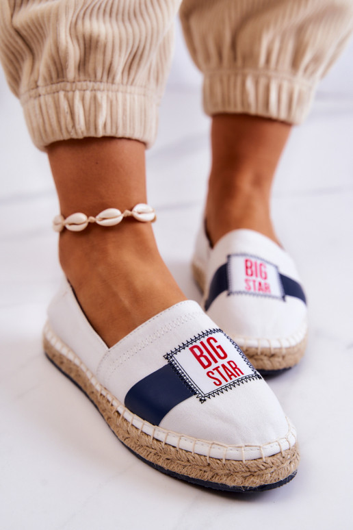 Espadrillid Big Star JJ274964 Valget-tumesinist värvi