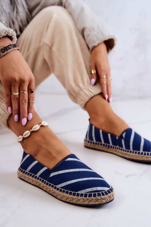 Klassikalise mudeli espadrillid Big Star JJ274960 tumesinist värvi