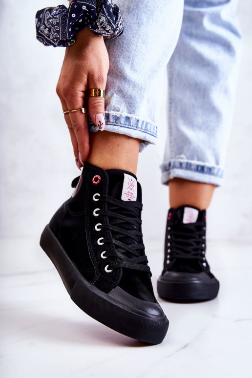 spordijalatsid vabaajajalatsi Cross Jeans JJ2R4055C mustad