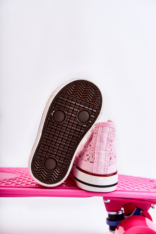 Laste jalanõud vabaajajalatsi Tumeroosad värvi Mona Laste jalanõud vabaajajalatsi Tumeroosad värvi Mona