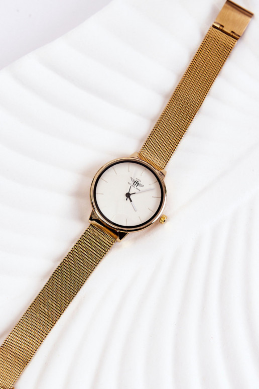 Naiste käekell Michel John Valget-Kuldset värvi