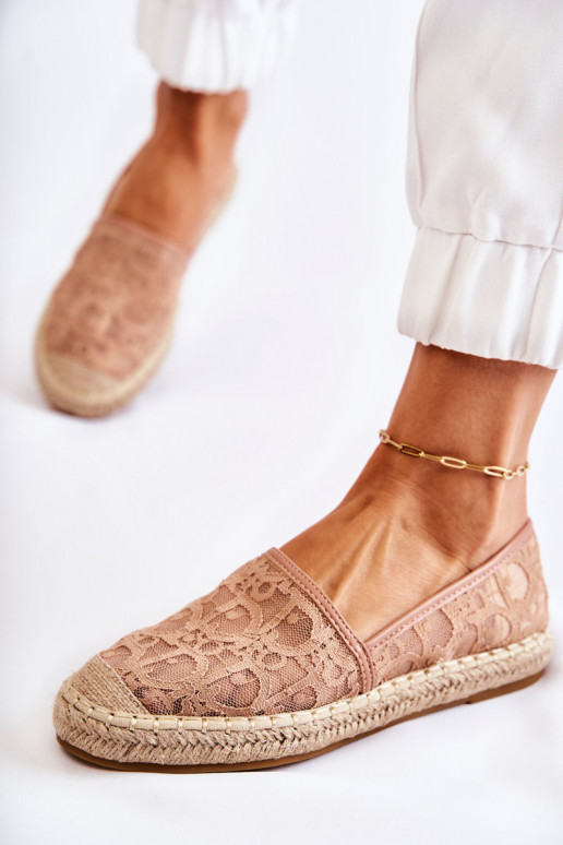 Klassikalise mudeli espadrillid Nude Catris