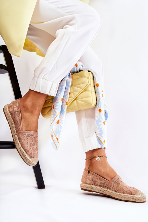 Klassikalise mudeli espadrillid Nude Catris