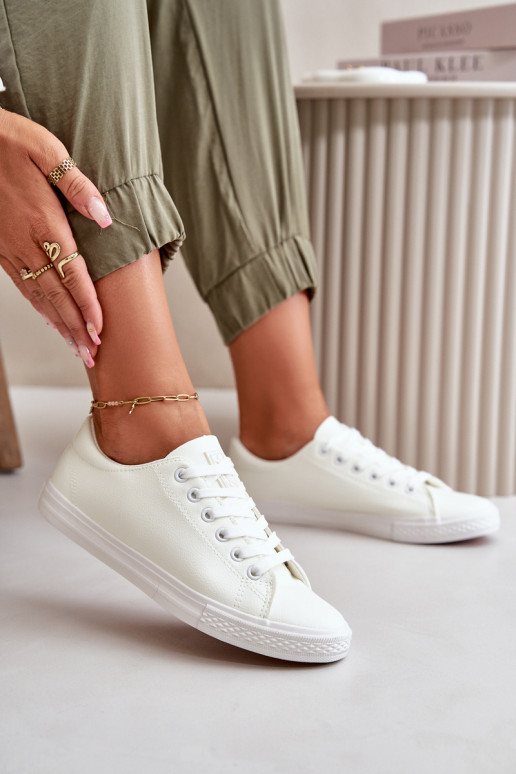 nööritavad Klassikalise mudeli vabaaja jalanõud valget värvi Misima