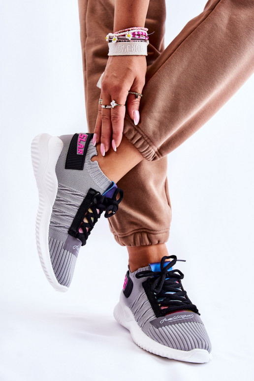 Sportliku stiiliga jalanõud Sneakers tüüpi jalanõud Halli värvi Klayra Sportliku stiiliga jalanõud Sneakers tüüpi jalanõud Halli värvi Klayra
