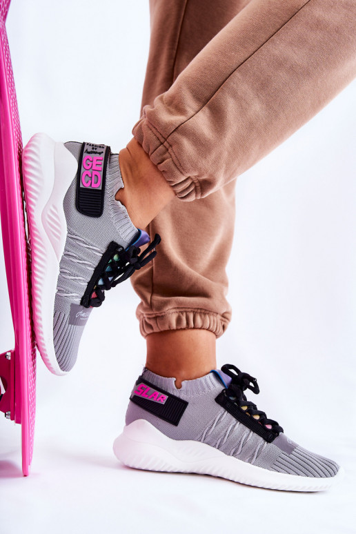 Sportliku stiiliga jalanõud Sneakers tüüpi jalanõud Halli värvi Klayra Sportliku stiiliga jalanõud Sneakers tüüpi jalanõud Halli värvi Klayra