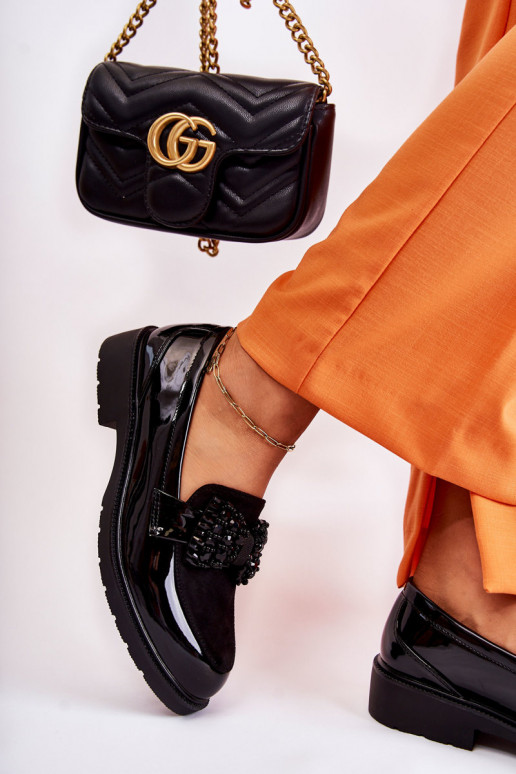 jalatsid Laque lipsukesega mustad Laurent