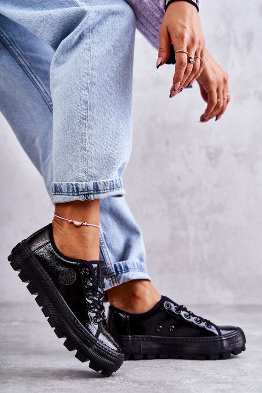 Moekad Laque vabaaja jalanõud Big Star KK274044 mustad