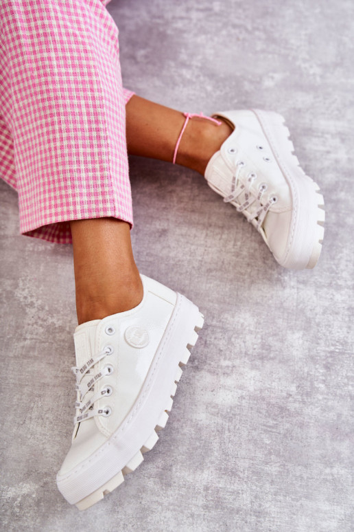 Moekad Laque vabaaja jalanõud Big Star KK274045 valget värvi