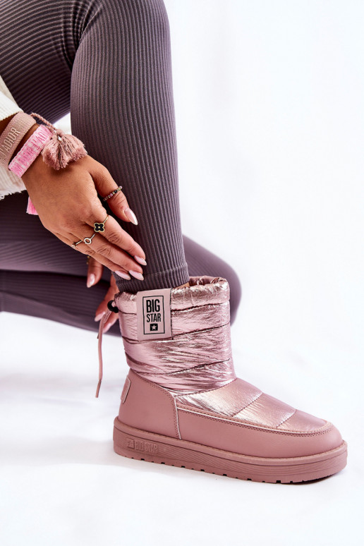 nööpidega lumesaapad Big Star II274119 Tumeroosad värvi