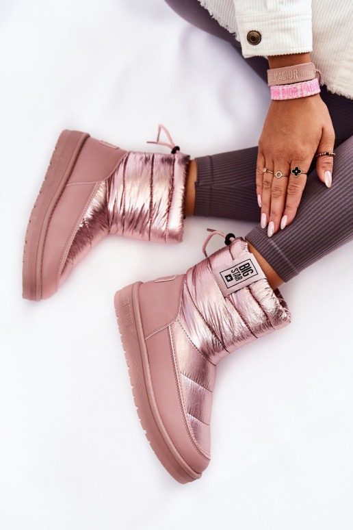 nööpidega lumesaapad Big Star II274119 Tumeroosad värvi