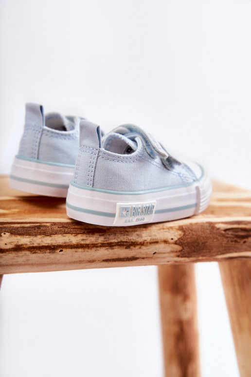 Laste jalanõud Riidest vabaaja jalanõud krõpsudega kinnitatav BIG STAR KK374078 Sinist värvi