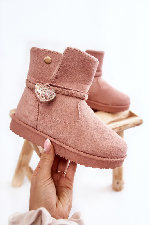 Nööpidega lumesaapad Tumeroosad värvi May Nööpidega lumesaapad Tumeroosad värvi May