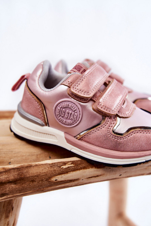 Laste spordijalatsid su limpančiais užsegimais Memory Foam System Big Star KK374180 Tumeroosad värvi Laste spordijalatsid su limpančiais užsegimais Memory Foam System Big Star KK374180 Tumeroosad värvi