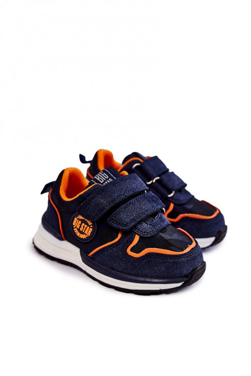 Laste spordijalatsid su limpančiais užsegimais Memory Foam System Big Star KK374183 tumesinist värvi Laste spordijalatsid su limpančiais užsegimais Memory Foam System Big Star KK374183 tumesinist värvi