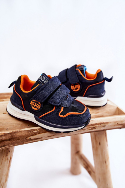 Laste spordijalatsid su limpančiais užsegimais Memory Foam System Big Star KK374183 tumesinist värvi Laste spordijalatsid su limpančiais užsegimais Memory Foam System Big Star KK374183 tumesinist värvi