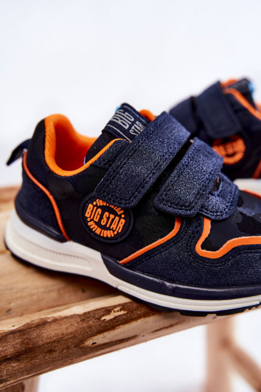 Laste spordijalatsid su limpančiais užsegimais Memory Foam System Big Star KK374183 tumesinist värvi Laste spordijalatsid su limpančiais užsegimais Memory Foam System Big Star KK374183 tumesinist värvi