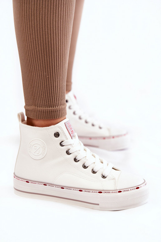 vabaajajalatsi Cross Jeans KK2R4044C valget värvi