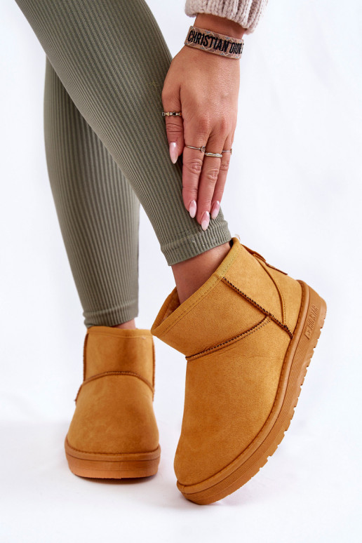 voodriga nööpidega lumesaapad Big Star KK274289 pruunid värvi