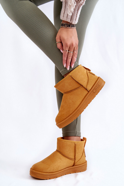 voodriga nööpidega lumesaapad Big Star KK274289 pruunid värvi