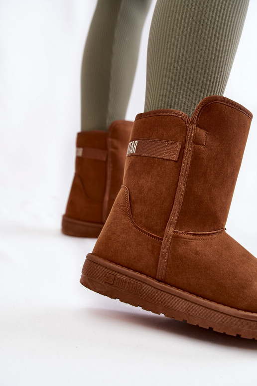 nööpidega lumesaapad Big Star KK274616 pruunid värvi