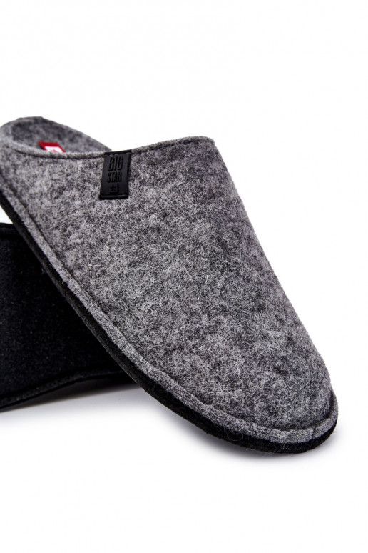 Klassikalised meeste sussid Big Star KK176001 Halli värvi