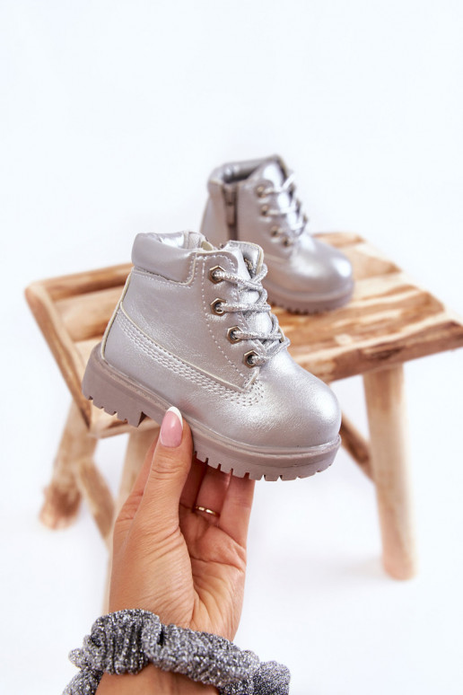 Laste jalanõud tõmblukuga Hõbedat värvi Dexter Laste jalanõud tõmblukuga Hõbedat värvi Dexter