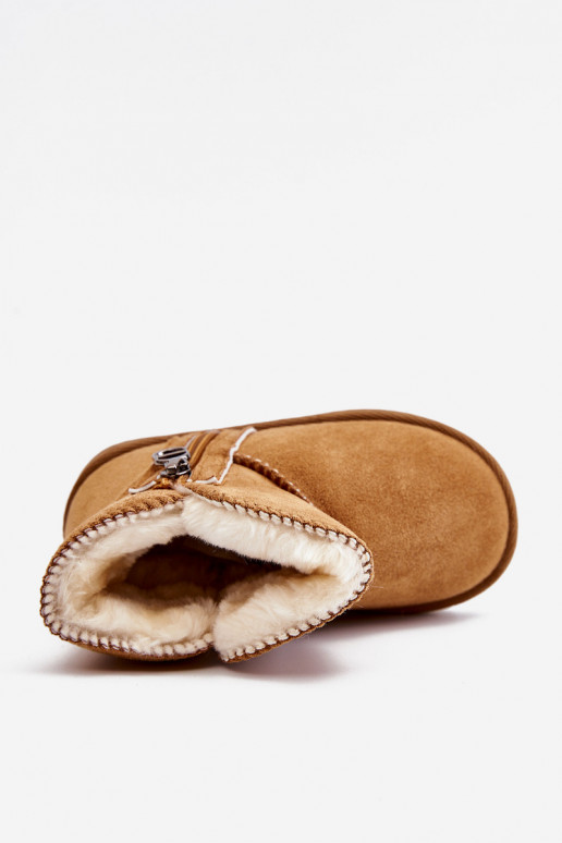 Laste jalanõud voodriga Naiste poolsaapad nööpidega lumesaapad pruunid värvi Catellie Laste jalanõud voodriga Naiste poolsaapad nööpidega lumesaapad pruunid värvi Catellie