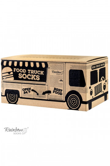 Sokid komplekt Food Truck Socks Box 3 paar